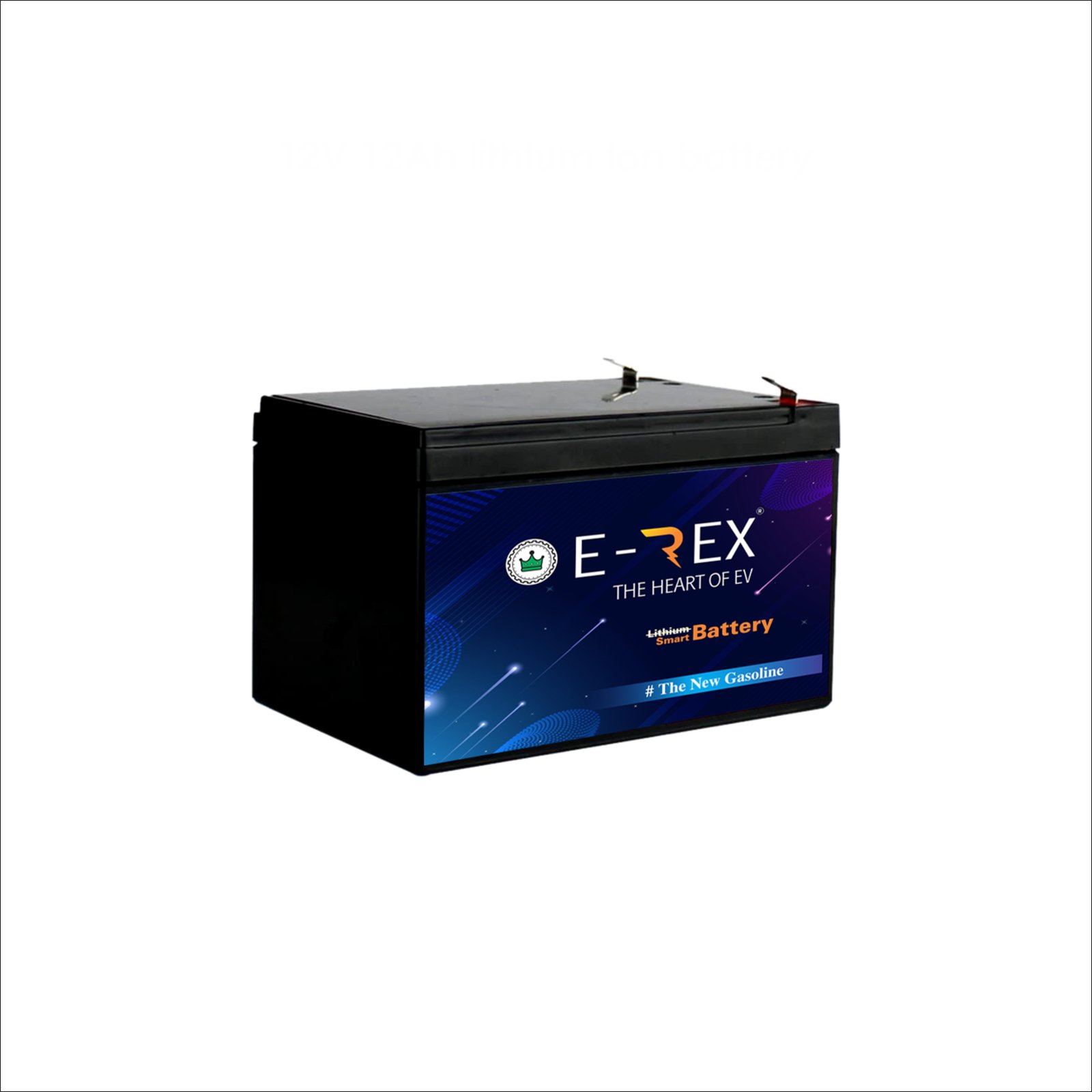 E-Rex 12V 12Ah Rechargeable Lithium Phosphate Battery